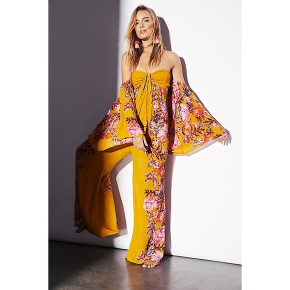 💛SOLD💛 Free People Falling Flowers Jumpsuit - Picture 2 of 4